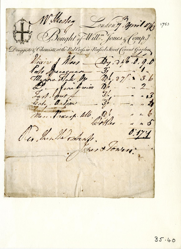 Altes gelbliches juristisches Dokumententwurf in sauberer Handschrift, der den Vertrag über den Verkauf von Wills und Jones von William Jones detailliert